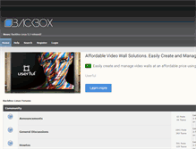 Tablet Screenshot of forum.backbox.org